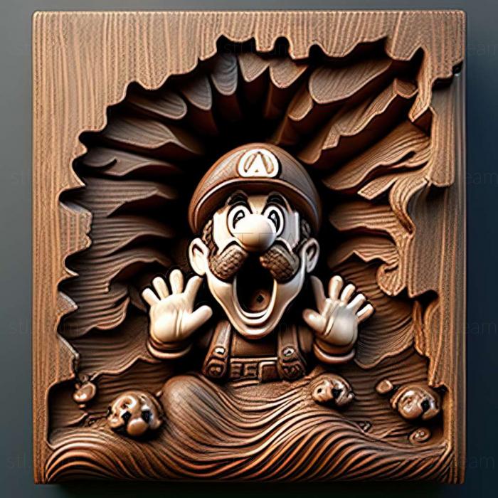 3D модель Марио из Super Mario (STL)